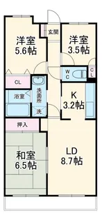 オクトス市ケ尾【4階】の間取り