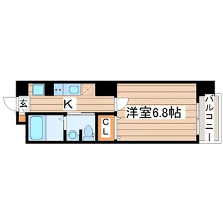 Tドリーム雨宮【8階】の間取り