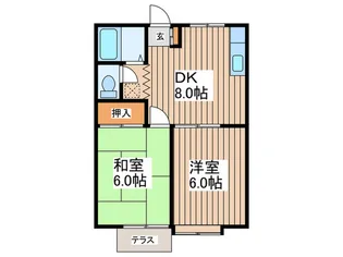 ハイツM3【1階】の間取り