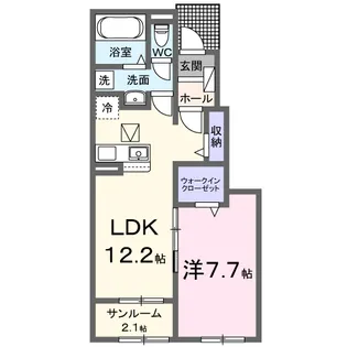 ハーモニーI【1階】の間取り