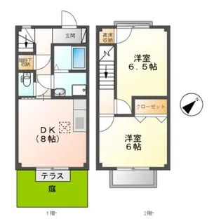 リジェール・アッシュ【1階】の間取り