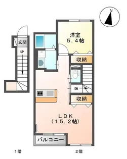 シャンボール・マーサ【2階】の間取り
