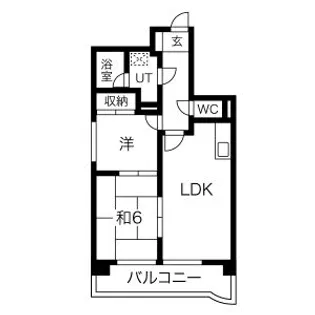 シャンブルナルカワ【8階】の間取り