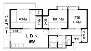 セブンスターマンション香里園【4階】の間取り
