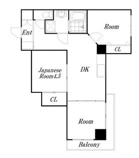 清澄マンション【2階】の間取り