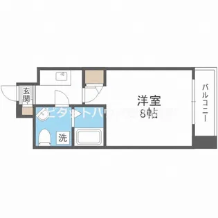 SERENiTE北浜【11階】の間取り