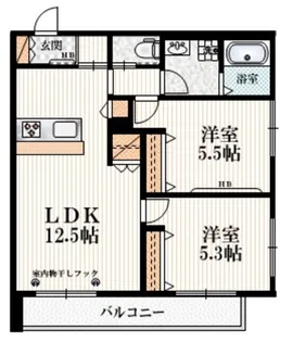 メゾン エミナール【2階】の間取り