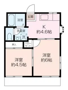 メゾン山川【1階】の間取り