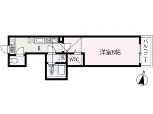 シティーガーデンみずほ台【3階】の間取り