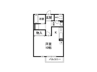 セジュール・アイ【1階】の間取り