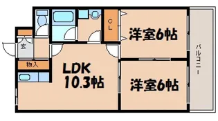 マルベリーヒルズ【6階】の間取り