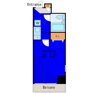 菱和パレス月島【4階】の間取り