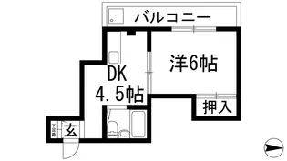サニーコート石橋【4階】の間取り
