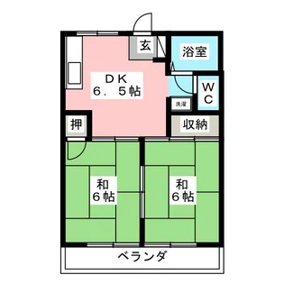 カーサ・ヤマト【2階】の間取り