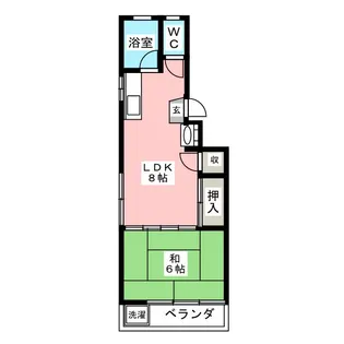 レミントンマンション【2階】の間取り