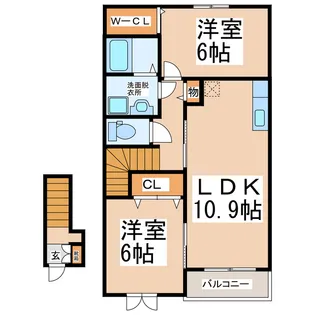 ビ・オーラ【2階】の間取り