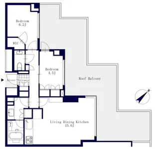 Brillia代官山プレステージ【5階】の間取り