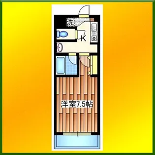 シャトル東伏見【4階】の間取り