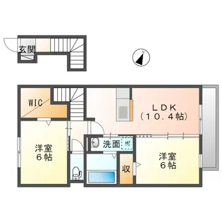 スバル【2階】の間取り