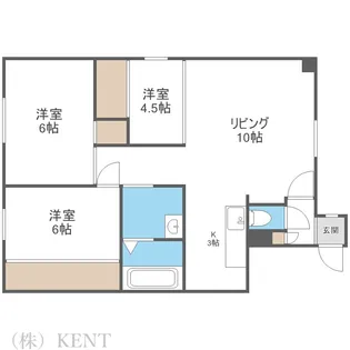 ニューハウス平和台【3階】の間取り