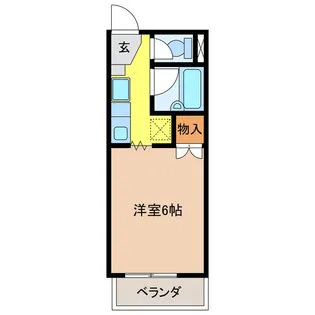 岐阜県岐阜市茜部菱野3【アパート】の間取り