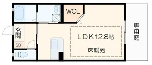MAST COURT のと川 B棟【1階】の間取り