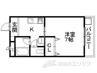 アドニス・ベルロード【1階】の間取り