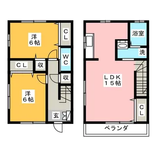 静岡県静岡市清水区押切【一戸建】の間取り