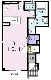 サニーレジデンス B【1階】の間取り