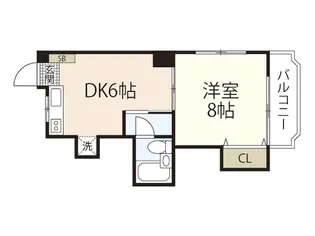 ソラーナ草津新町【2階】の間取り