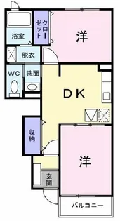 兵庫県西脇市郷瀬町【アパート】の間取り
