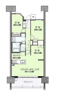 ミッドマークス平和公園【7階】の間取り