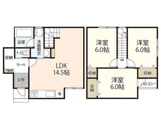 広島県広島市安佐南区上安2【一戸建】の間取り