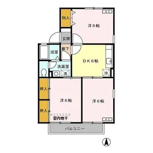 スクウェアガーデンIV【2階】の間取り