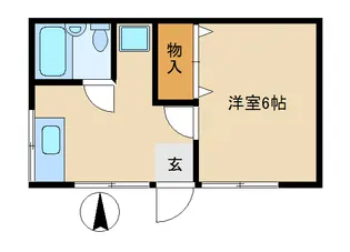 サニネス北(A)【1階】の間取り