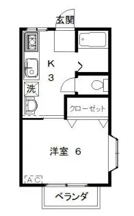 東京都小平市津田町1【アパート】の間取り