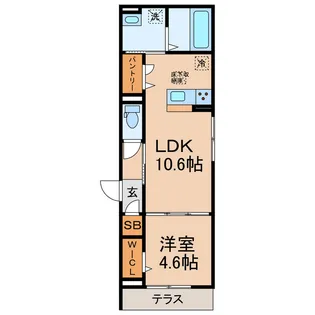 神奈川県横浜市保土ヶ谷区桜ケ丘1【アパート】の間取り