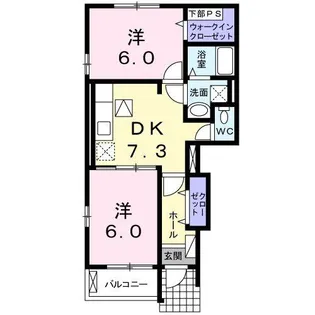 フォレスタ ロヴィーネ 3【1階】の間取り