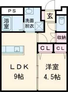 1LDKの間取り画像