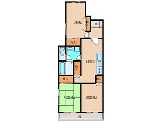 第10メゾンエステルナ【1階】の間取り