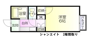 シャンエイト【2階】の間取り