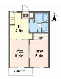 コンフォルタ藤沢町B【2階】の間取り