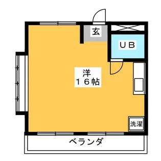 音聞ハイツ【4階】の間取り
