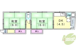BMコート妙法寺【2階】の間取り