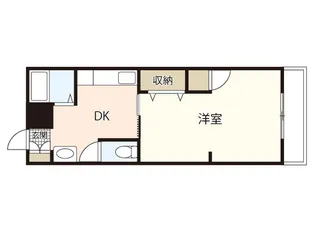 鷹野橋マンション【4階】の間取り
