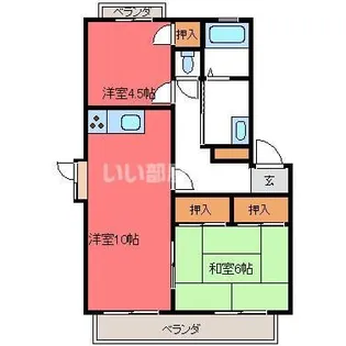 エクセルメゾンA【1階】の間取り
