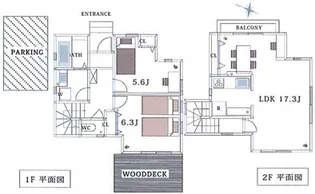 東京都世田谷区上用賀4【一戸建】の間取り