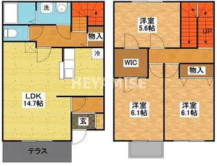 オノフタウン滑石 Pの間取り
