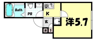 K-palazzo神戸坂口通【3階】の間取り