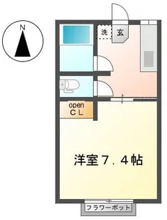 マエサンハイツ希望が丘【2階】の間取り